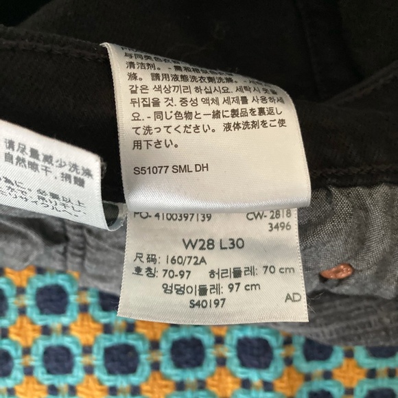 Levis black red-tab, button fly, five-pocket, 501 jeans, W28/L30 - Picture 6 of 9